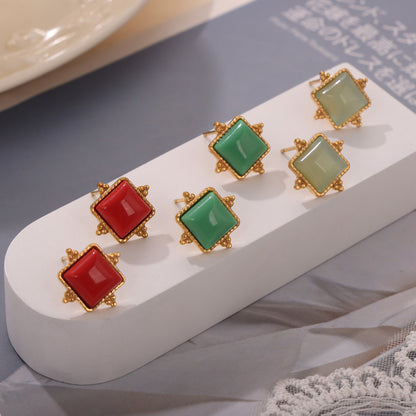 Natural Stone Earrings