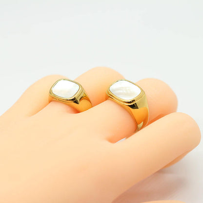 Square Shell Ring
