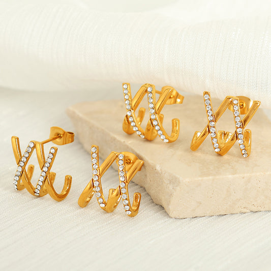 أقراط على شكل X