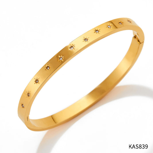 أساور زهرة الزركونيا