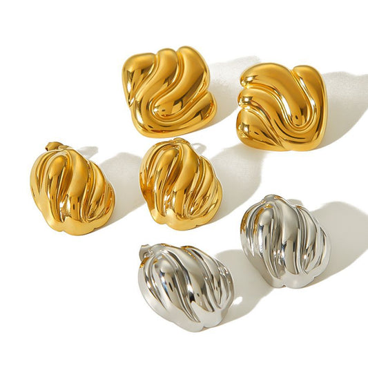 Texture Stud Earring