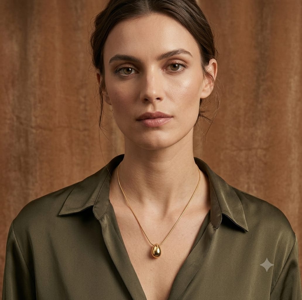 Water drop necklace
