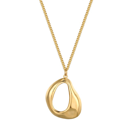 Irregular Hollow Geometric Pendant