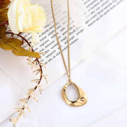 Irregular Hollow Geometric Pendant
