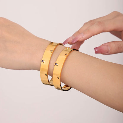 Round Stainless Steel Bangles