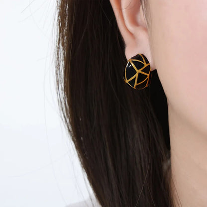 Dropping Oil Earrings