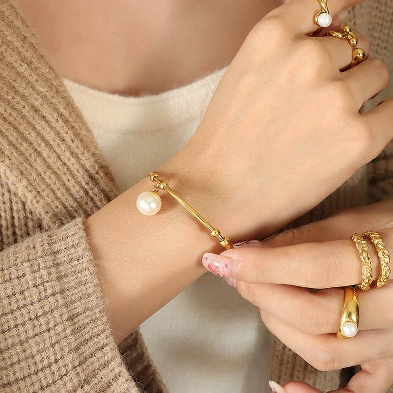 Pearl Vintage Bangle
